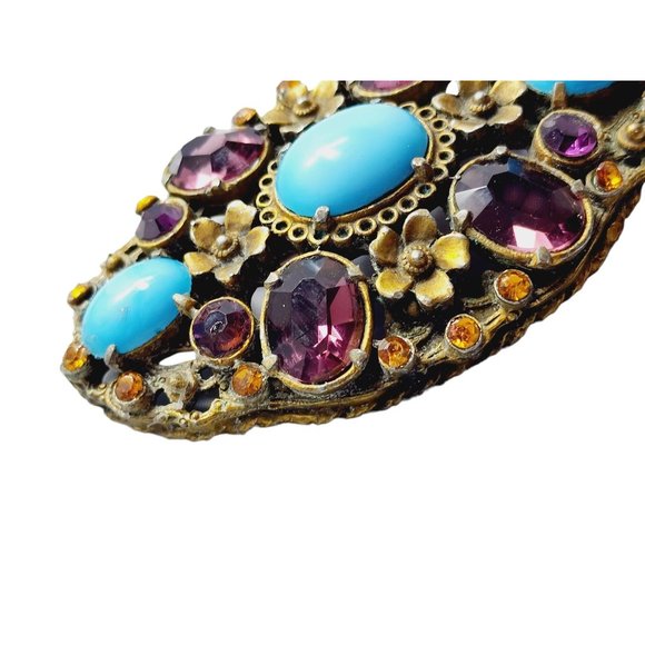 Antique Austro Hungarian Huge Brooch (A750) - Picture 3 of 7